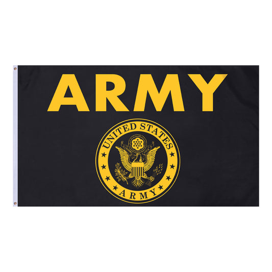 Black & Gold Army Flag