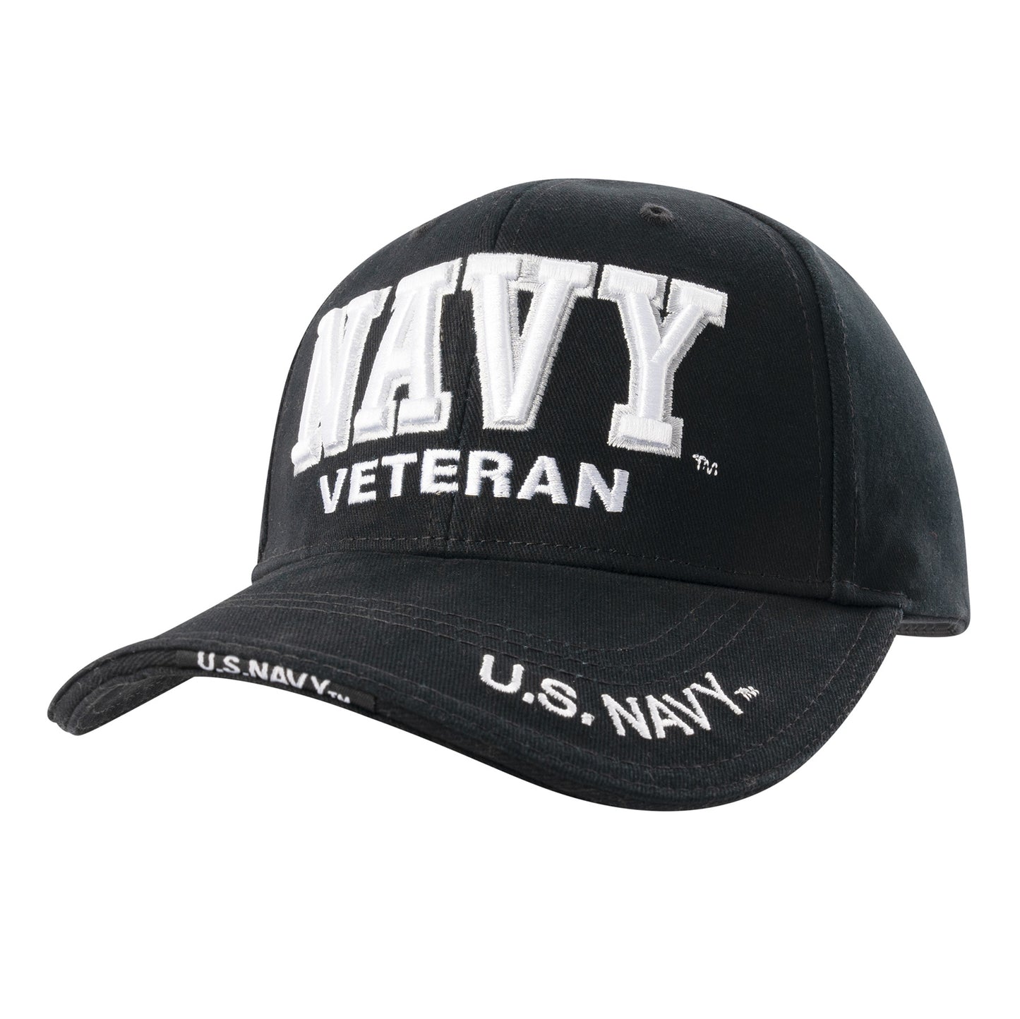 Deluxe Low Profile Military Branch Veteran Cap
