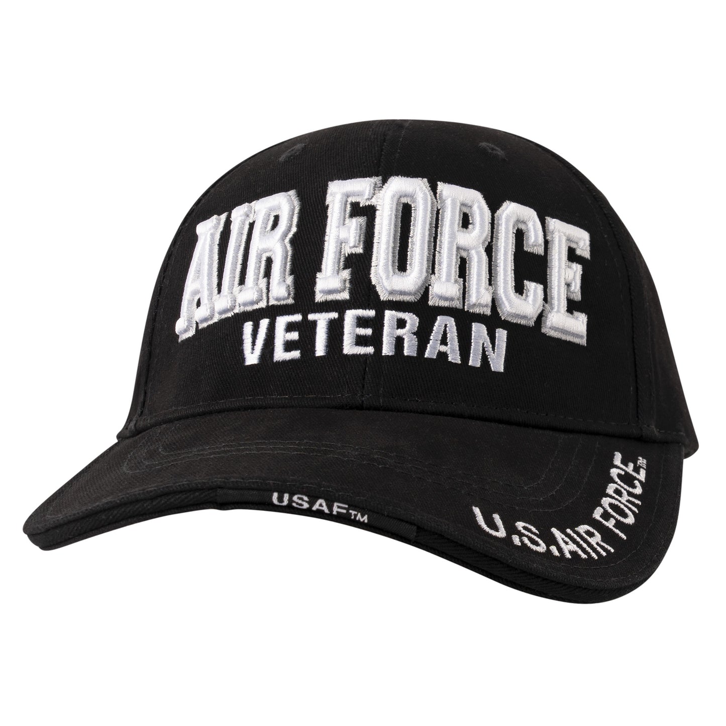 Deluxe Low Profile Military Branch Veteran Cap