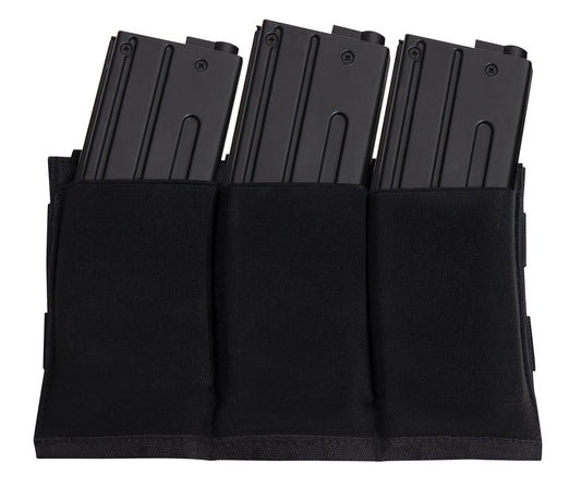Lightweight 3 Mag Elastic Retention Pouch