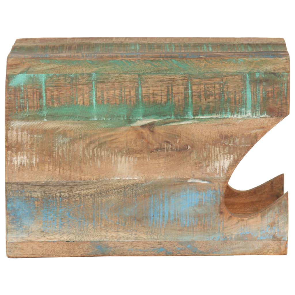 vidaXL Wall Mounted Bicycle Rack 13.8"x9.8"x9.8" Solid Reclaimed Wood-1