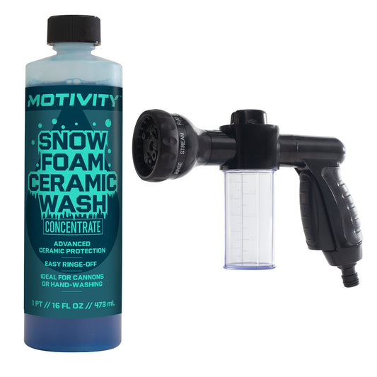 MOTIVITY Foaming Ceramic Boost Kit – Includes Snow Foam Ceramic Car Wash Soap and Foaming Spray Nozzle-0