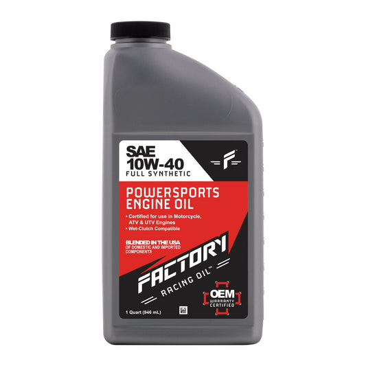 Factory Racing Parts SAE 10W-40 3 Quart Oil Change Kit For Yamaha Wolverine 450-1